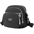Daily Wear Slim Multi-layer Shoulder Bag Adjustable Wide Strap, Simple Solid Color Crossbody for Ladies Casual Street Matching