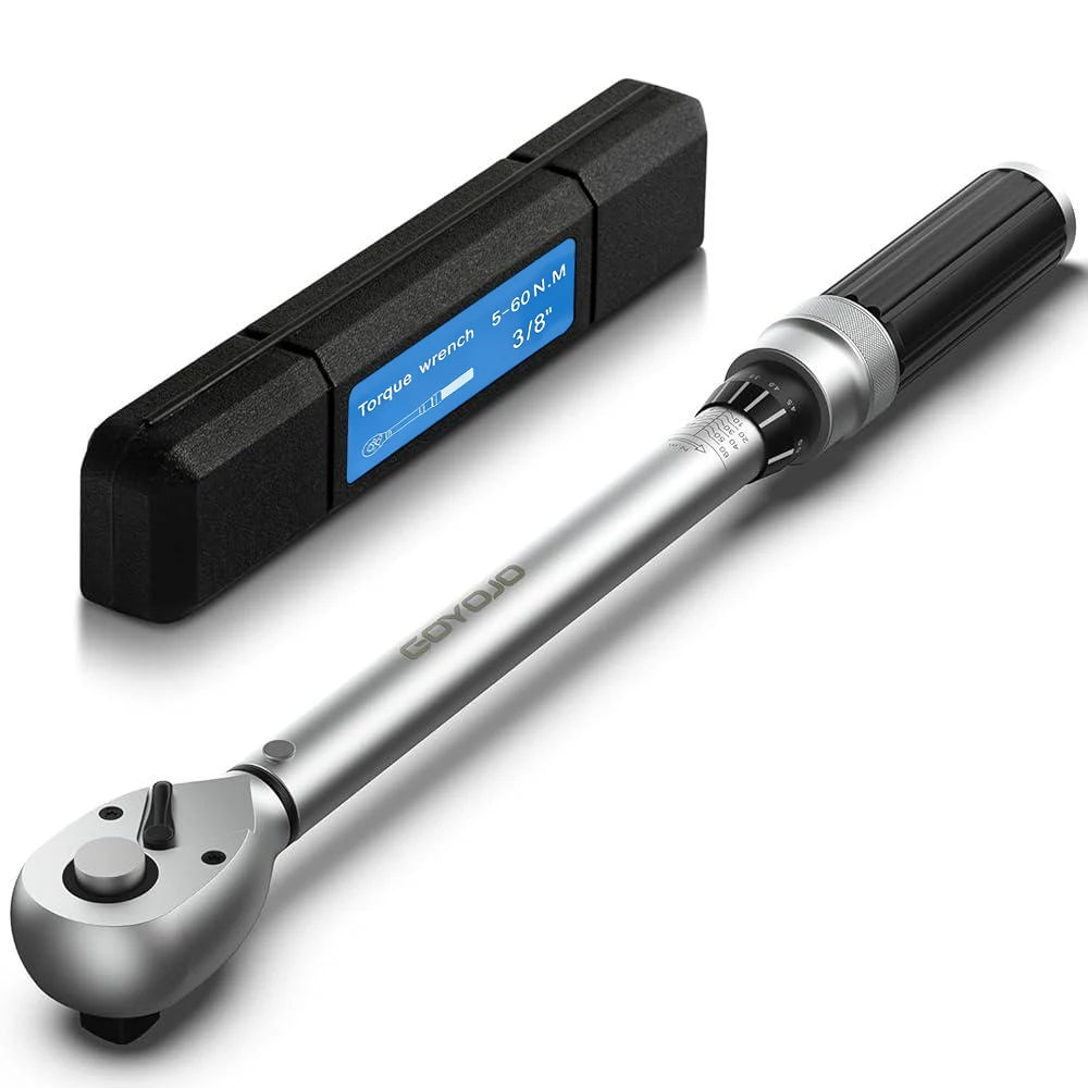 5-60N.m Torque Wrench 3/8 ” Inch Square Drive Torques Key High Precision Torque Wrench Professional Bicycle Automotive Tool