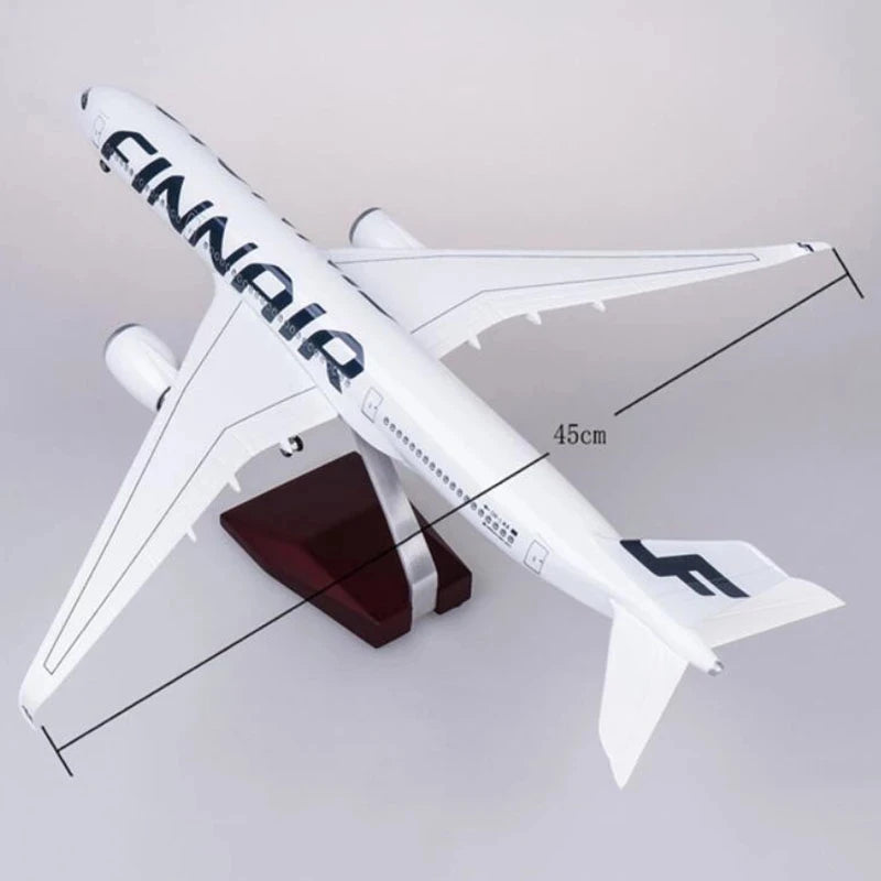 Airplane Airbus A350 Finland 47CM 1/142 Scale FINNAIR Airline Model Diecast Plastic Resin Plane For Collection Decoration home