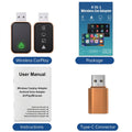 TrolinkTek 4 IN 1 Wireless CarPlay Dongle, Support Wireless Android Auto, AirPlay & MirrorLink, Wired to Wireless USB Adapter Plug and Play, Auto Reconnect Low Latency For Cars with Factory Wired CarPlay