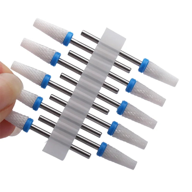 10pc Carbide Manicure Cutters Set Nail Drill Bits Gel Polish Remover Cutter Ceramic Strawberries for Nails Electric Files Tools