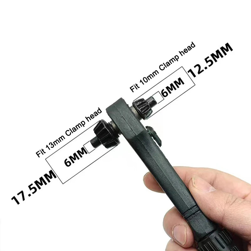 1pc Electric Drill Special Chuck Key Wrench Labor saving 2-in-1 Ratchet Quick Disassembly Three-jaw Key Handgun Drill Accessorie