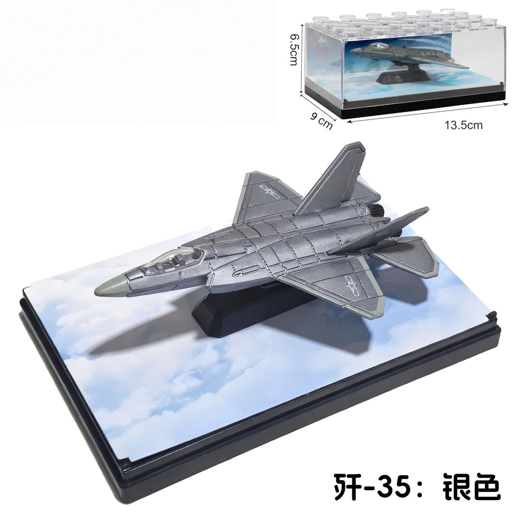 1/64 Simulation Alloy Aircraft Chinese 6th Fighter J-20 J-36J-35 J-50 Military Aviation Model Boy Creative Collections Gift
