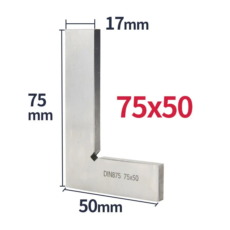 90 Degree Flat Edge Square Ruler Carpentry Square Metal Angle Measuring Tool Multi Carpentry Square Woodworking Tools Try Square