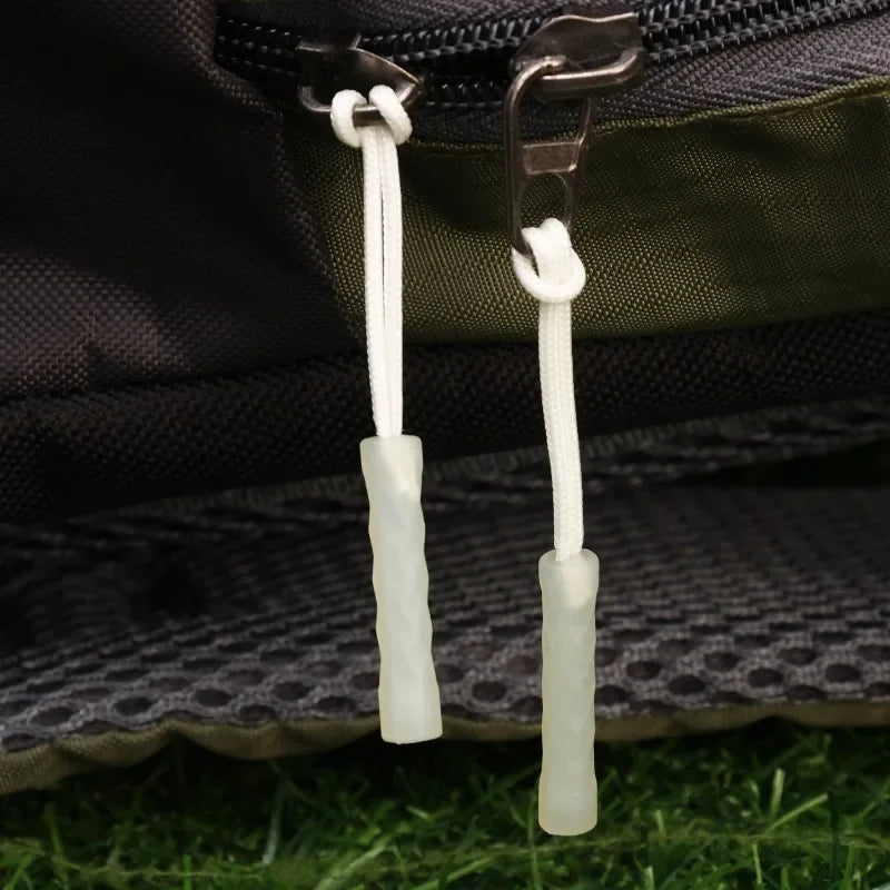 Glow in The Dark Zipper Pull Luminous Backpack Accessory for Camping Hiking Night Visibility Easy Install No Tools Waterproof