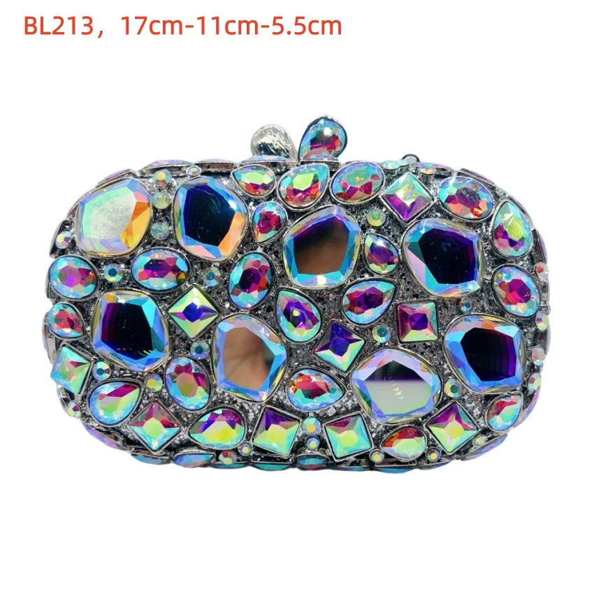 2026 Sparkly Diamond Dinner Bag Hollow Rhinestone Banquet Clutch Bag Women Evening Party Wedding Bridal Purse Rhinestone Handbag