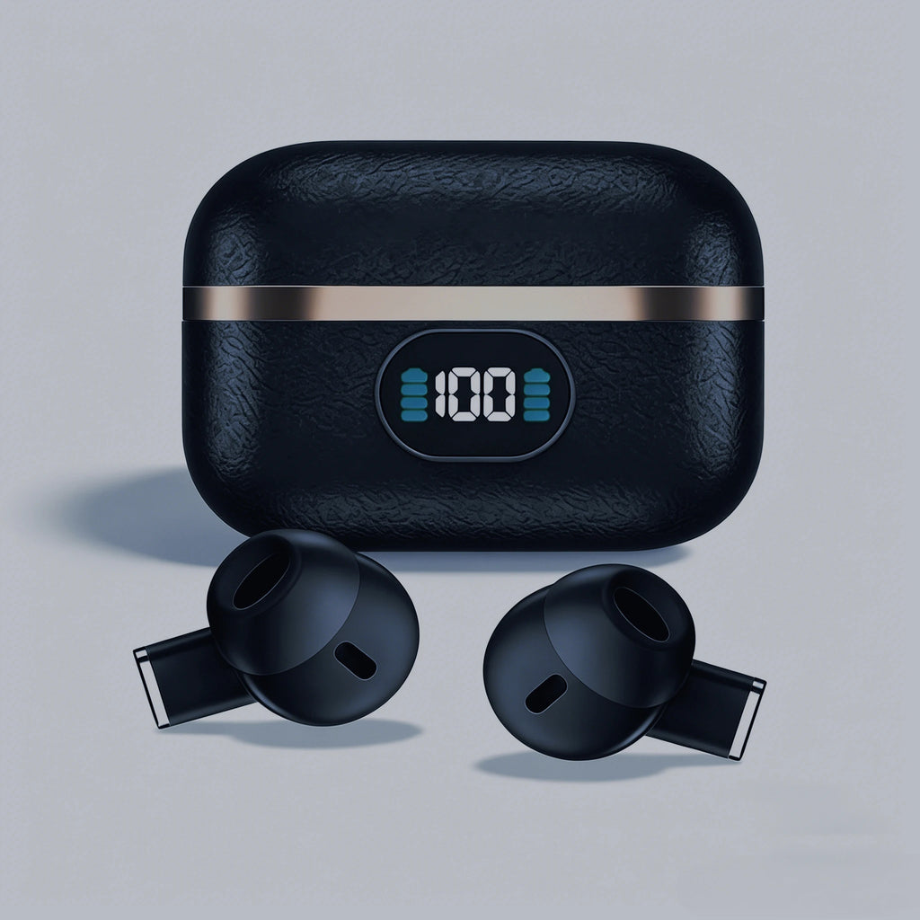 Wireless Earbuds Bluetooth Bone Conduction Earphones Ear Clip Design Touch Control Led Sports Headsets With Mic Headphones