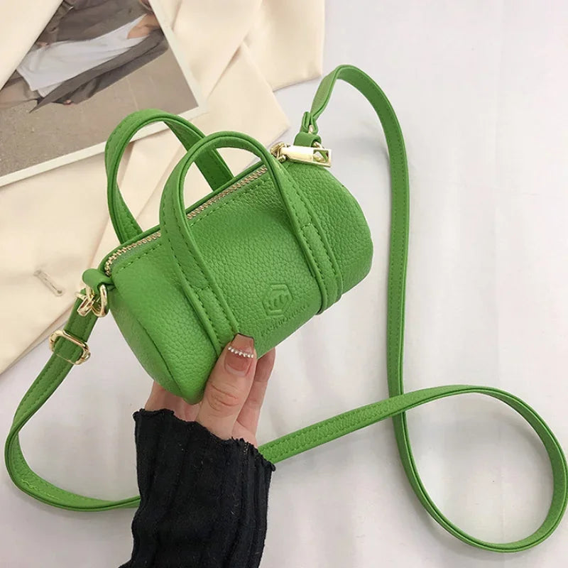 Women's Fashion Mini Bags Soft PU Leather Shoulder Bags Lipstick Organizer Earphone Key Coin Money Storage Pouch Crossbody Bag