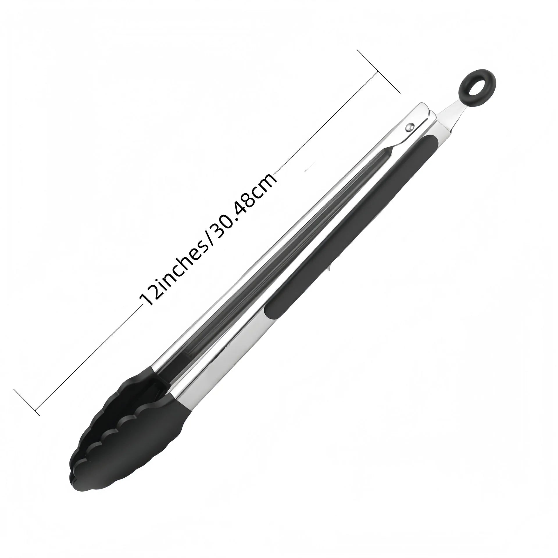 Premium Stainless Steel Silicone Food Tongs 1/3Pcs Non Stick Heat Resistant BBQ Cooking Clamp For Steak Salad Pasta Noodles