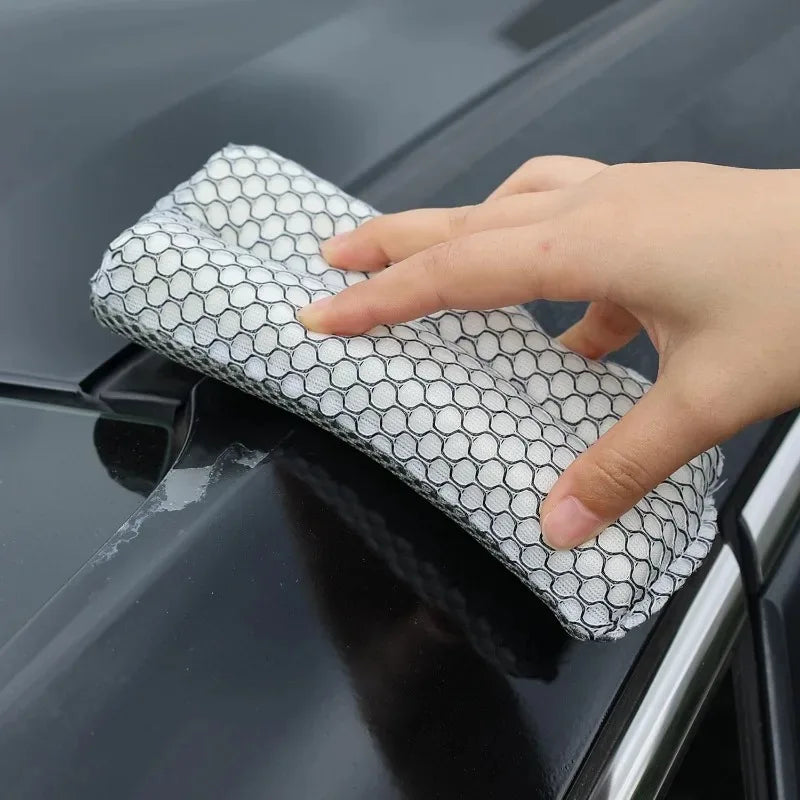 Washing Ultra Soft Water-Absorbent Mesh Car Mesh Sponges Wash Sponge Double-sided Honeycomb for Car To Clean Glass Paint Dirty