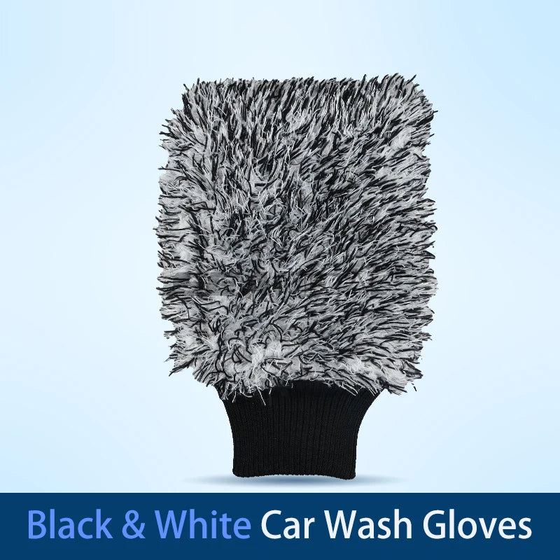 SEAMETAL Car Wash Microfiber Wheels Brush Non-Slip Ultra Soft Car Cleaning Gloves Mitt Car Wheel Spokes Brushes Car Accessories