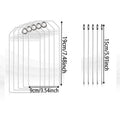 5PCS Vertical Transparent Waterproof PVC Luggage Tag Holder With Zipper Clip For Cruise Ship Travel Identification Accessory