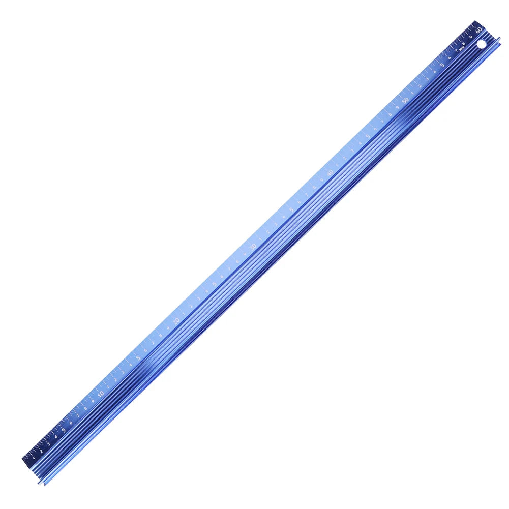 20CM 30CM 45CM 60CM L-Type Cutting Ruler Straight Edge Ruler Non Slip Aluminum Alloy Straight Scale Ruler for Length Measurement