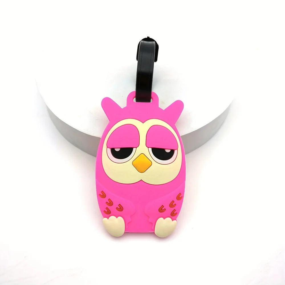 Macaron Colored Cat Paw Luggage Tag Check-in Anti Loss Ornament, Containing Various Types of Luggage Tags
