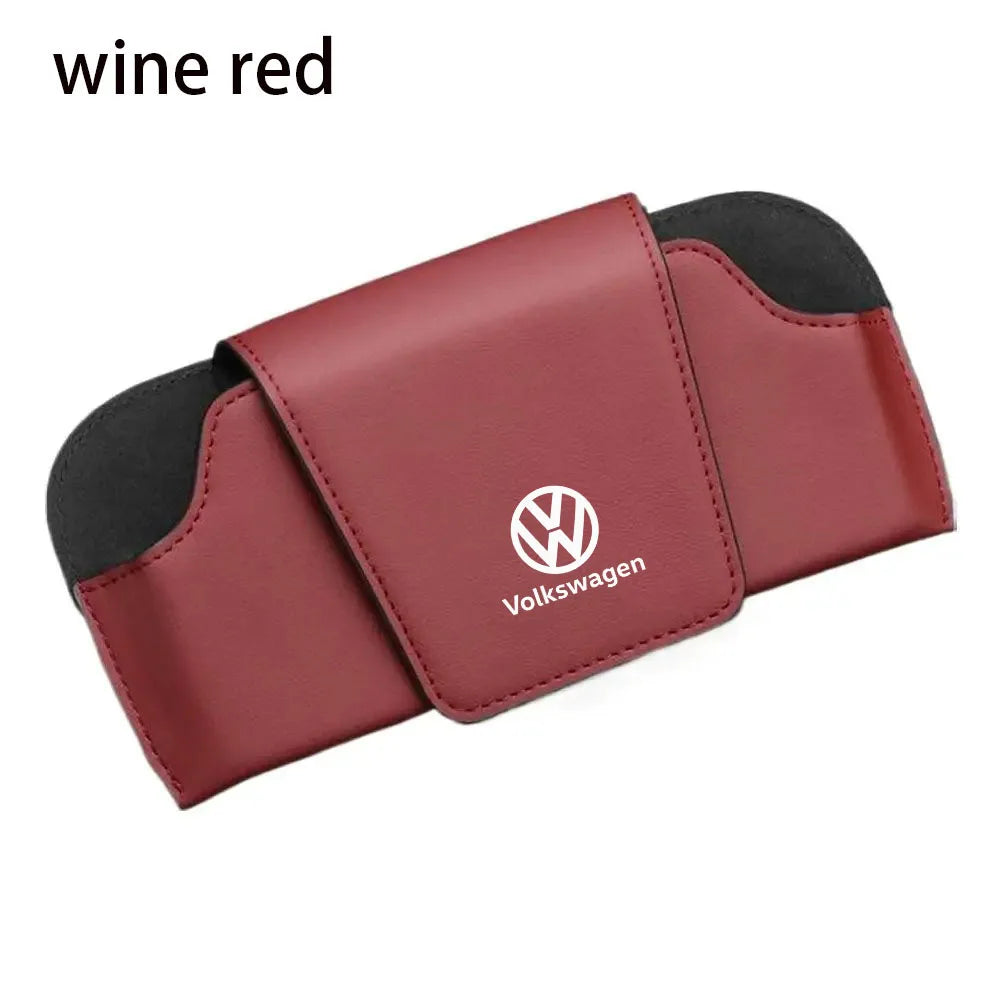 Car sun visor glasses box anti-scratch protection box for Volkswagen Tiguan Golf MK6 MK5 MK7 Passat Jetta GTI CC Scirocco Polo
