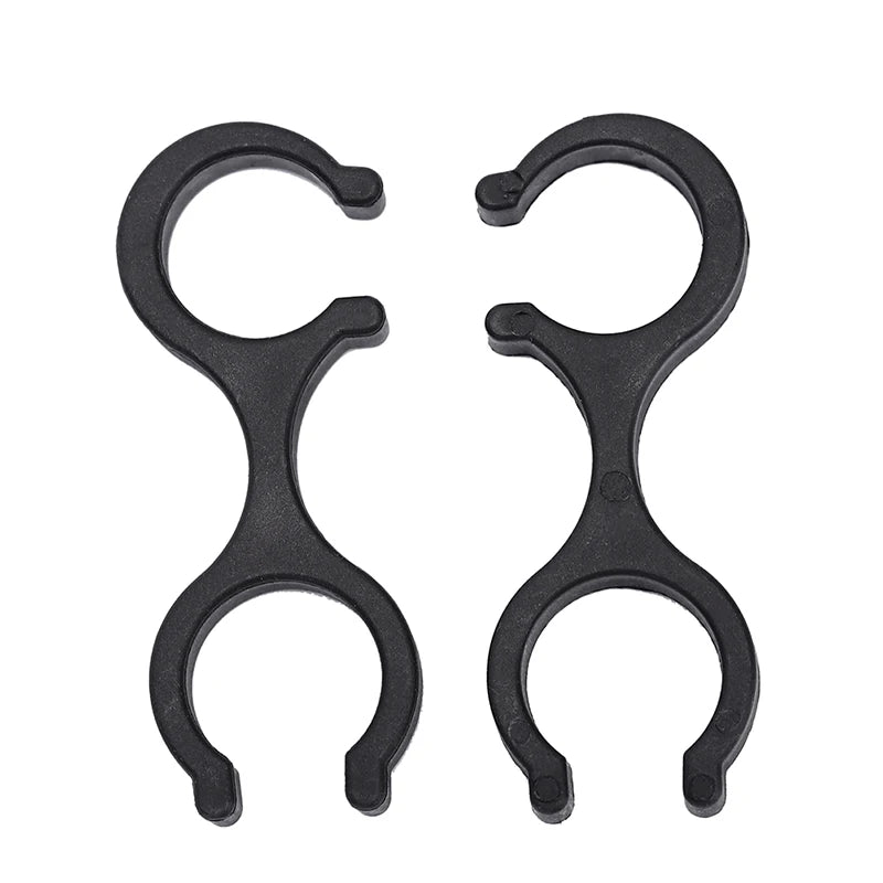 2Pcs Outdoor Hiking Poles Buckle Cane Clip Accessories Plastic Walking Stick Double Poles Connection Buckle