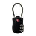 Anti-Theft Portable Cable Luggage Lock TSA Customs Lock Customs Code Lock Smart Combination Lock Padlock with Steel Cable