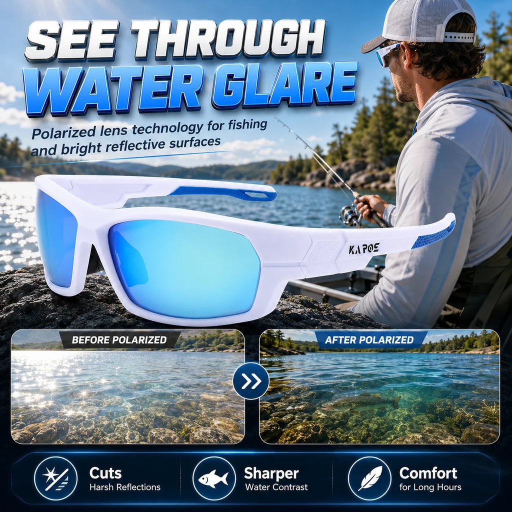 2026 COOLMEN Polarized Anti Glare Sunglasses Men UV400 Outdoor Sports Eyewear for Fishing Cycling Hiking with Box YZ41