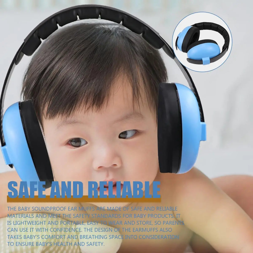 Baby Ear Protection Noise Cancelling Headphones Noise Reduction Hearing Protection Earmuffs for 0-3 Years Babies, Toddlers