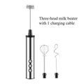 3 in 1 Electric Handheld Milk Frother 3 Adjustable Speeds Mini Hand Mixer Detachable Stainless Steel Whisk Home Kitchen Use Tool