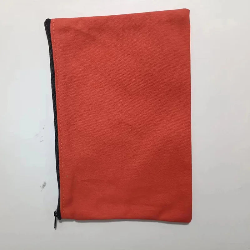 10/20/50 Canvas Zipper Bag, Stationery Packaging Bag, Change Storage Bag, Small Business Gift Bag Customizable Logo