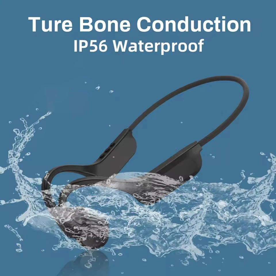 LonMao B33 Bone Conduction Earphones Bluetooth 5.4 Wireless Headphones Sports Headset HD Clear Mic for Workout Running Driving