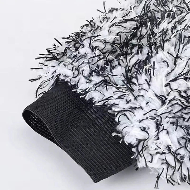 High quality1Pc Car Wash Microfiber Glove Wheels Wash Mitt Non-Slip Soft Easy To Cleaning Car Wheel Mitt Car Accessories