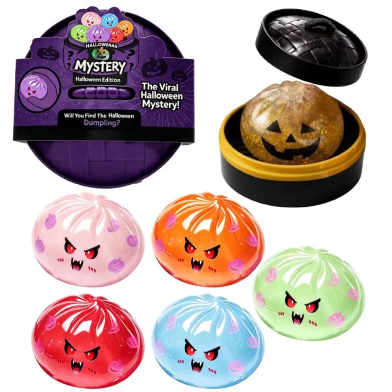 Simulation Skeleton Demon Vampire Dumpling Squishy Pressure Ball Slow Rebound Soft Pinch Stress Relief Squeeze Toys Halloween