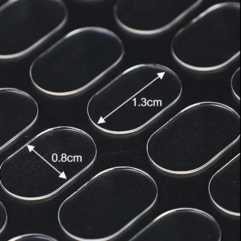 Clear Removable Gel Glue Dots Double Sided Gel Glue Pads  Action Figures Adhesive Mounting Dots Poster Wall Hanging Clear Sticky