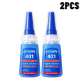 5 Bottles LOOLIFL 401 Quick Drying Clear Super Glue Instant Adhesive for Rhinestone Pearl Shoe Decor DIY Jewelry Fabric Ornament Handmade Craft Repair