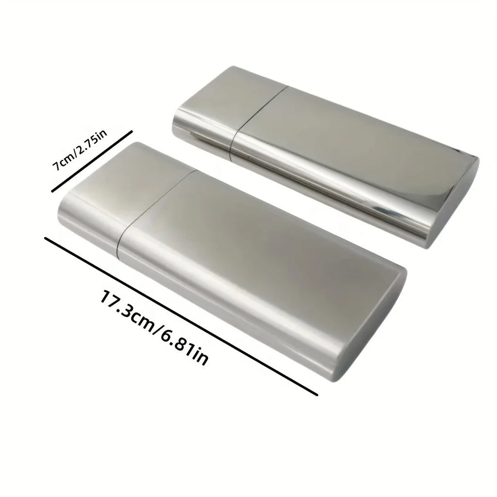 Stainless steel cigar storage tube; moisture-proof tube; three-piece portable cigar pouch; cigar tube; portable metal storage tu