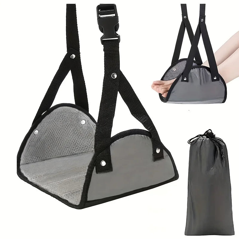 Portable Airplane Footrest,Leg Plane Travel Footrests,Foot Hammock Flight,Feet Rest Hanger for Planes,Train,Office,Car Women Men