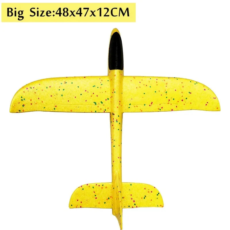 18.9" Large Foam Airplane Toys - Hand Throwing Glider Outdoor Flying Toys for Kids Birthday Gifts Sport Party Favors