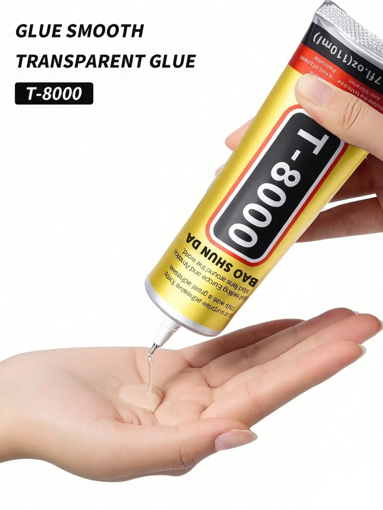E8000 Phones Screen Glue, Semi Fluid Iransparent Adhesive Glue Precision Craft Repair for Phone Screen Replacements DIY Jewelry