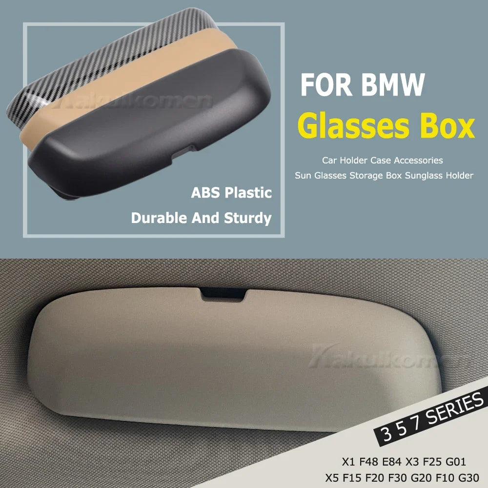 Car Glasses Case Box for BMW 1/2/3/5 Series E90 E91 F30 F31 F34 320 328 F07 F10 F11 F48 520 528 X1 X3 X5 High Quality Parts