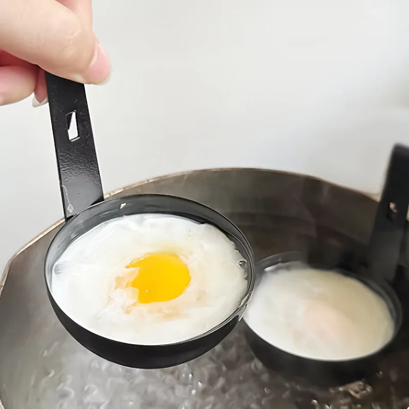 Stainless Steel Non-Stick Egg Boiling Mold - High Temperature Resistant, with Handle, Used for Making Perfect Eggs, Kitchen Cooking