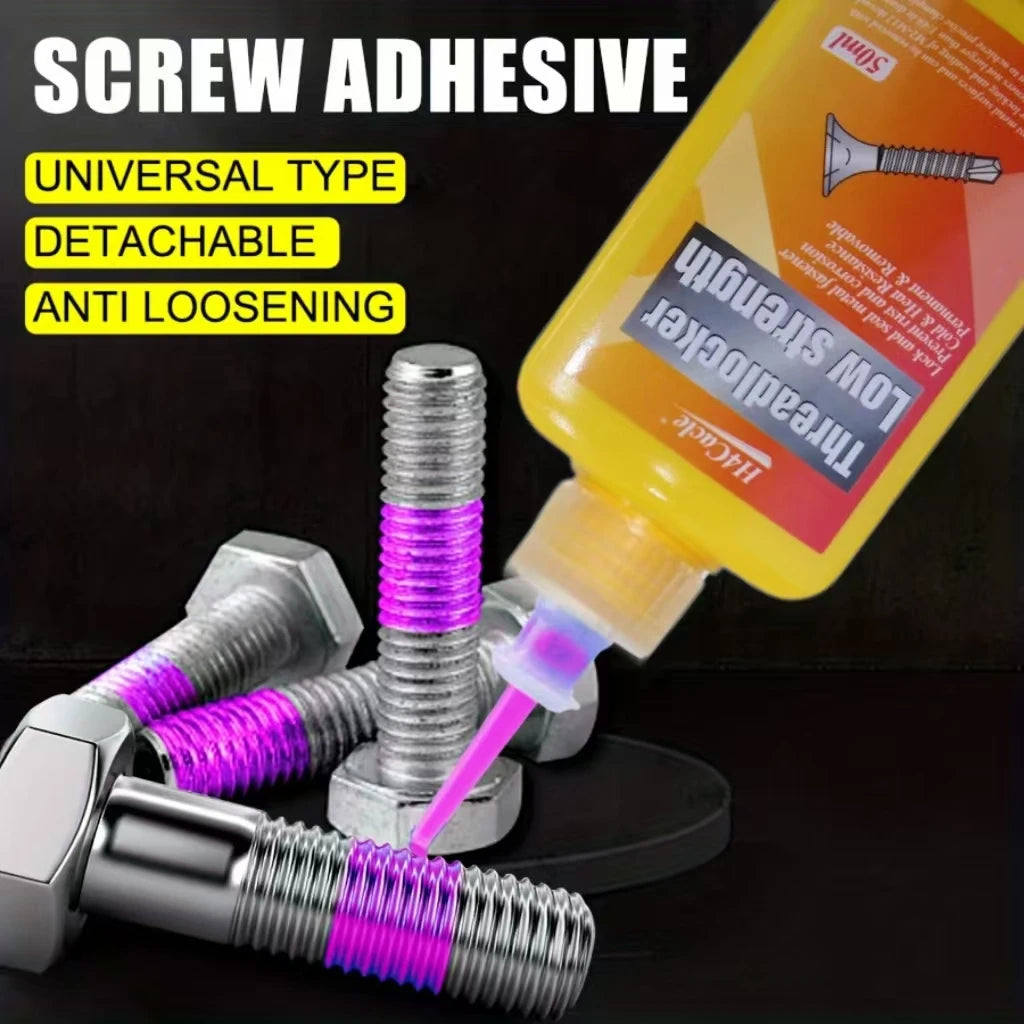 50ml Threadlocker Screw Glue Quickly Cured Thread Locking Agent Anaerobic Adhesive Corrosion-Resistant Anti-Loosening Glue