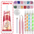 Jewelry Glue, 50ML Professional Grade Precise Applicator, Strong Instant Bond for Diamond Earrings, Rings,for Gemstones Metal.