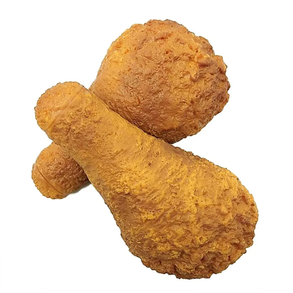 1PC Simulation Fried Chicken Drumstick Squishy Toy Slow Rising Realistic Food Squeeze Toy Boys Girls Birthday Party Favors
