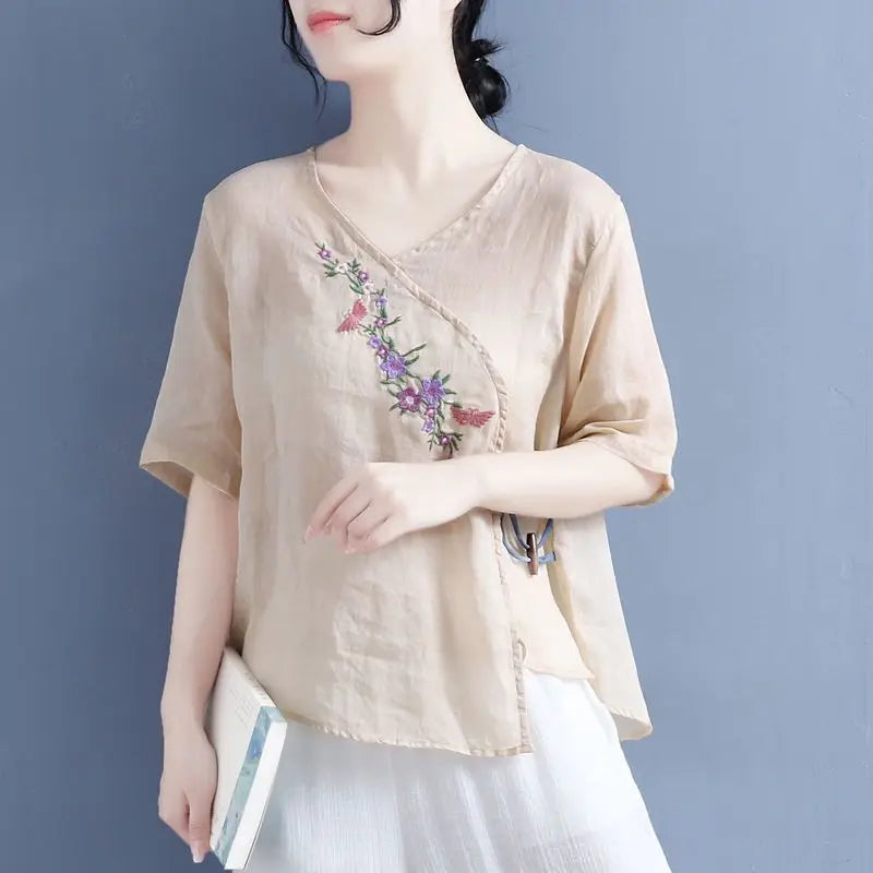 Plus Size Women's Summer Casual Fashion T-Shirt Loose Thin Office Lady New Arrival Trendy Comfortable Breathable