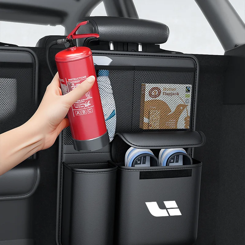 Car Trunk Storage Bag for Li LEADING IDEAL L6 L7 L8 L9 Foldable Tools Organizer Multifunctional Back Seat Hanging Organizer Suv