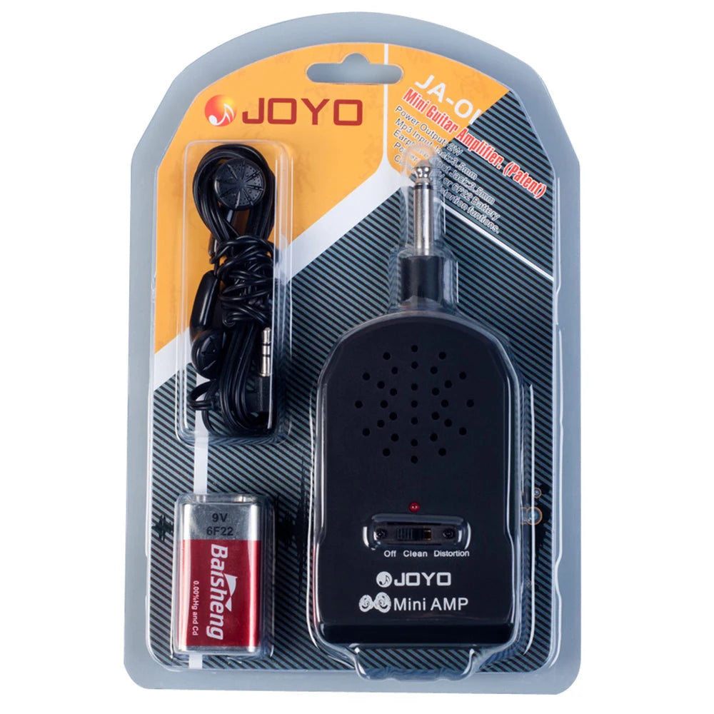 JOYO JA-01 Electric Guitar Amplifier Heavy Rock Distortion Effect Plug and Play Headphone Mini Guitar Speakers Combo Amp