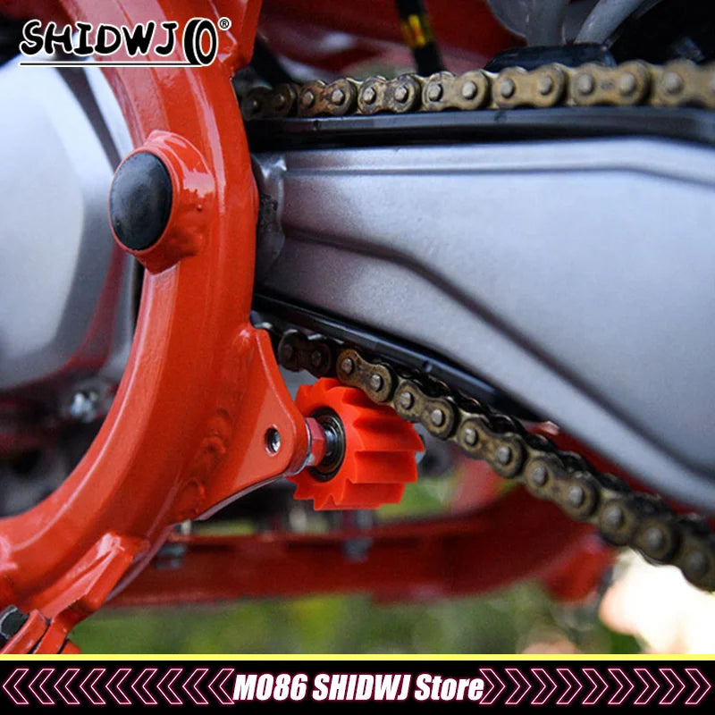 1pcs Motorcycle Pulley Wheel Drive Chain Roller Tensioner For KX KXF 250 450 250F CR CRF RMZ WR YZ Dirt Bike