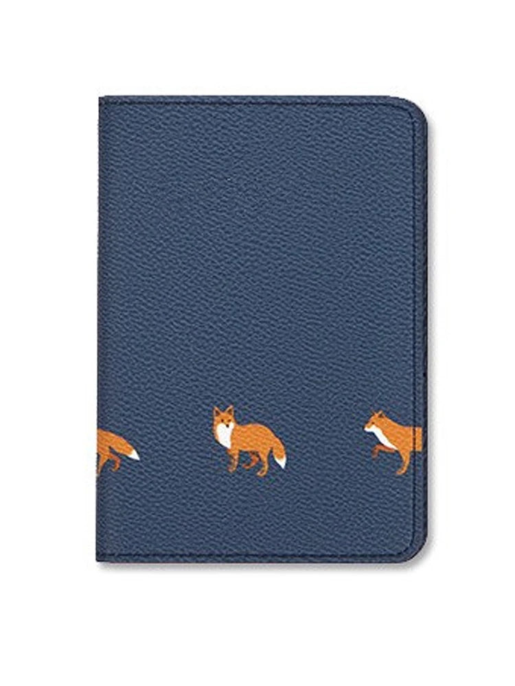 New Cartoon Passport Cover Travel Accessories Cute Raccoon Fox Flamingo Pattern Passport Holder Wallet Air Ticket Card Holder