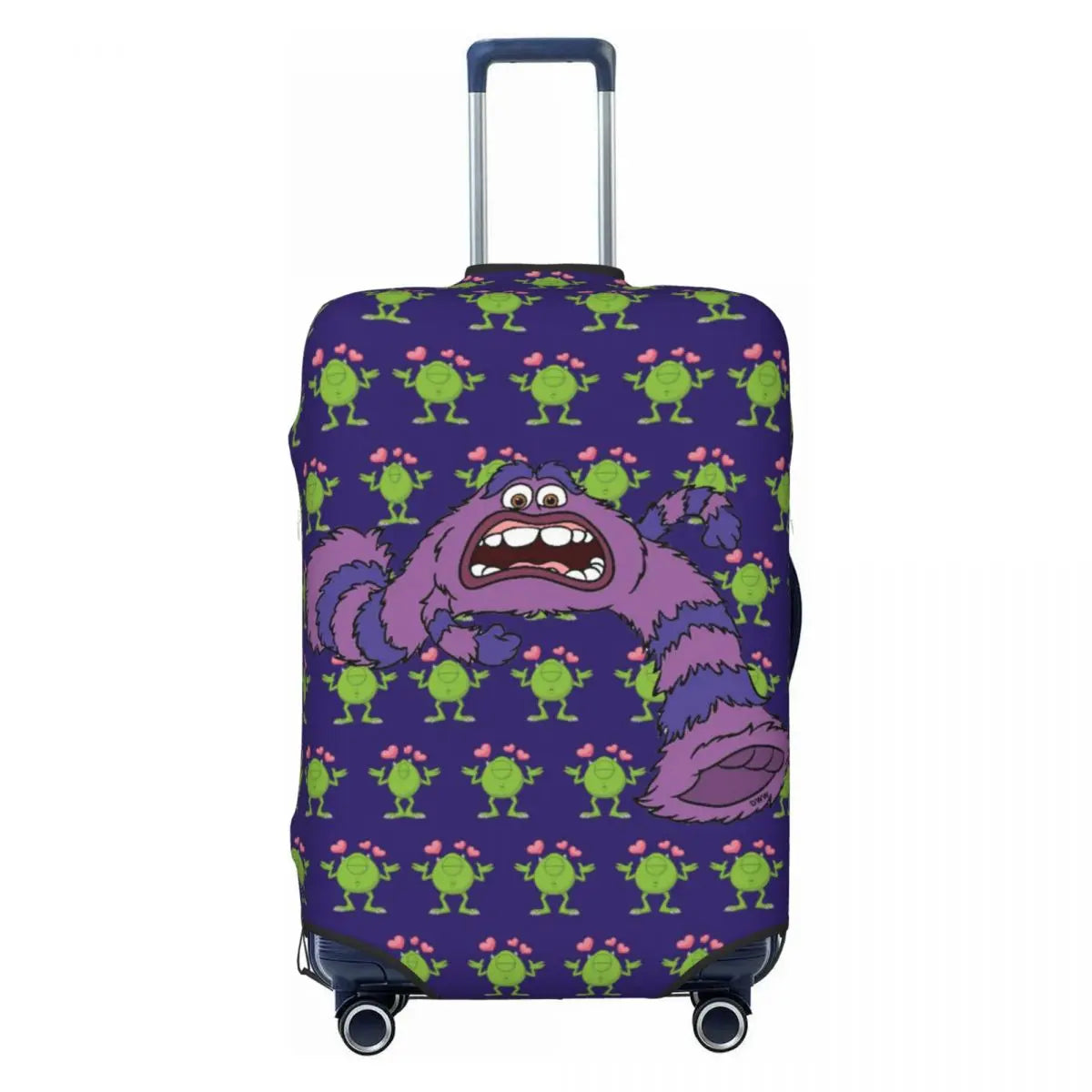 Custom M-Monsters Anime University Luggage Cover Cute Suitcase Protector Covers Suit For 18-32 inch