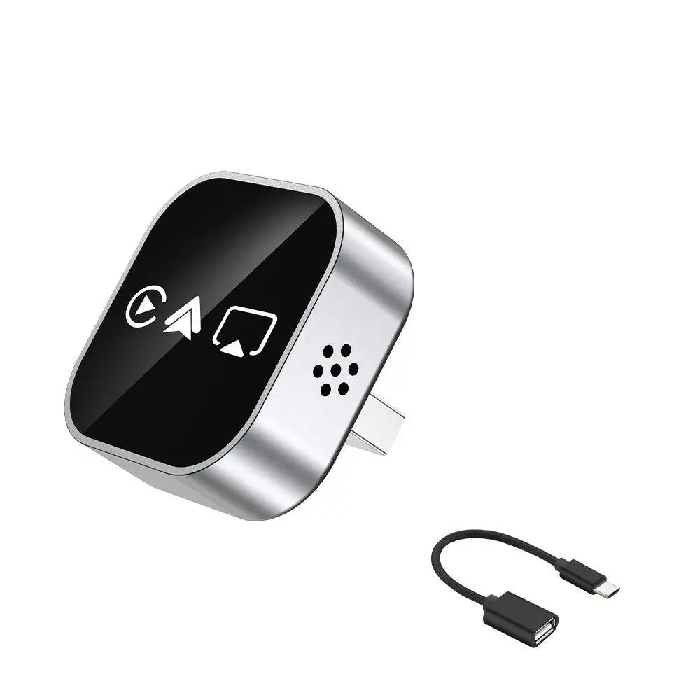 4-in-1 Wireless Carplay Adapter Android Auto Connect Airplay Mirror Link Screen Plug and Play Bluetooth for Apple and Android
