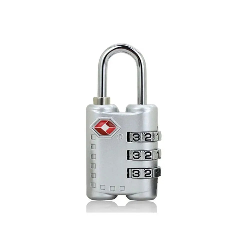 Anti-Theft Portable Cable Luggage Lock TSA Customs Lock Customs Code Lock Smart Combination Lock Padlock with Steel Cable