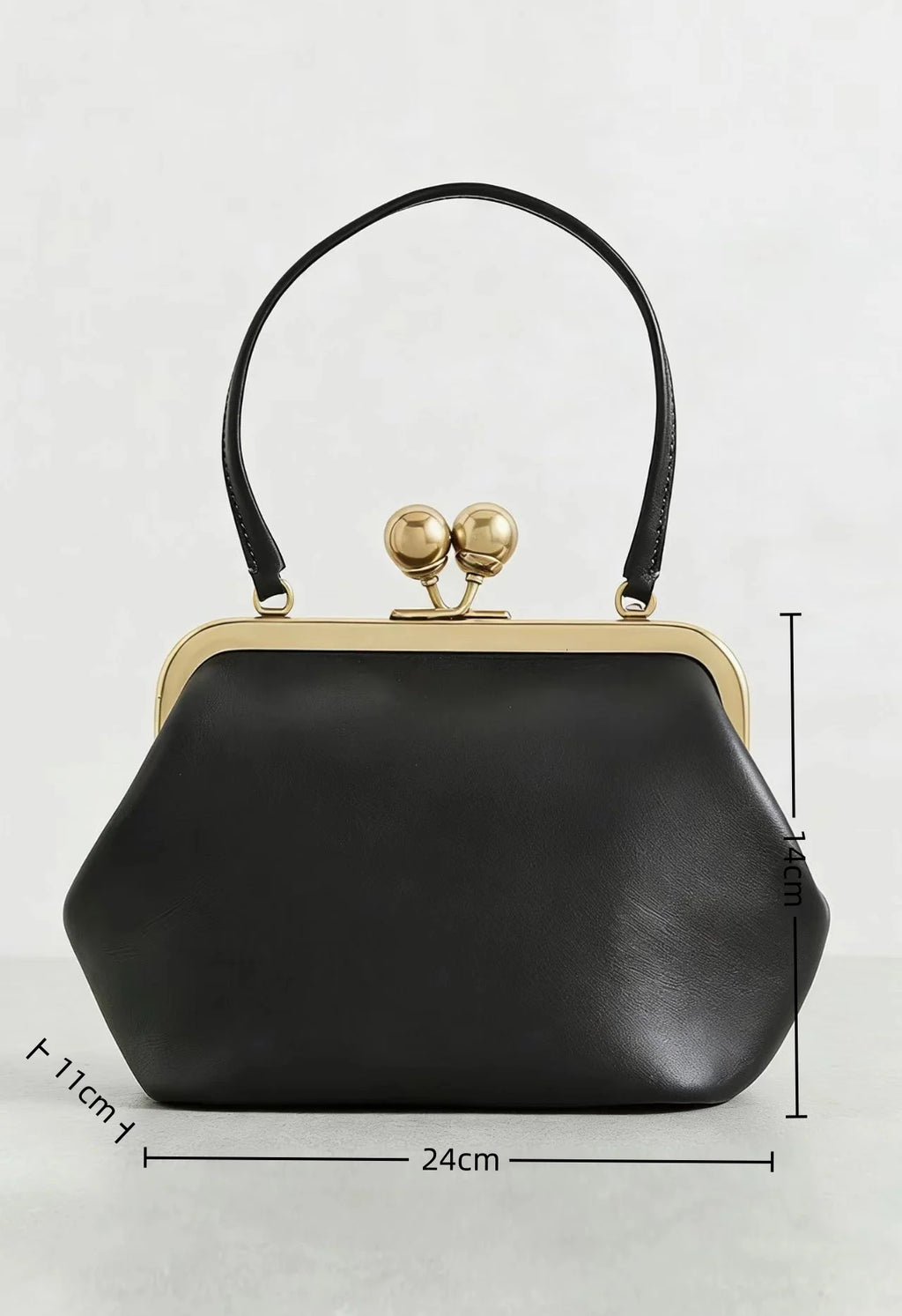 DONGSUO Women Kisslock Frame Bag Oversized Design Under-the-Arm Pouch Clutch Purse Evening Dinner Party Bag 2026 Shoulder Bag
