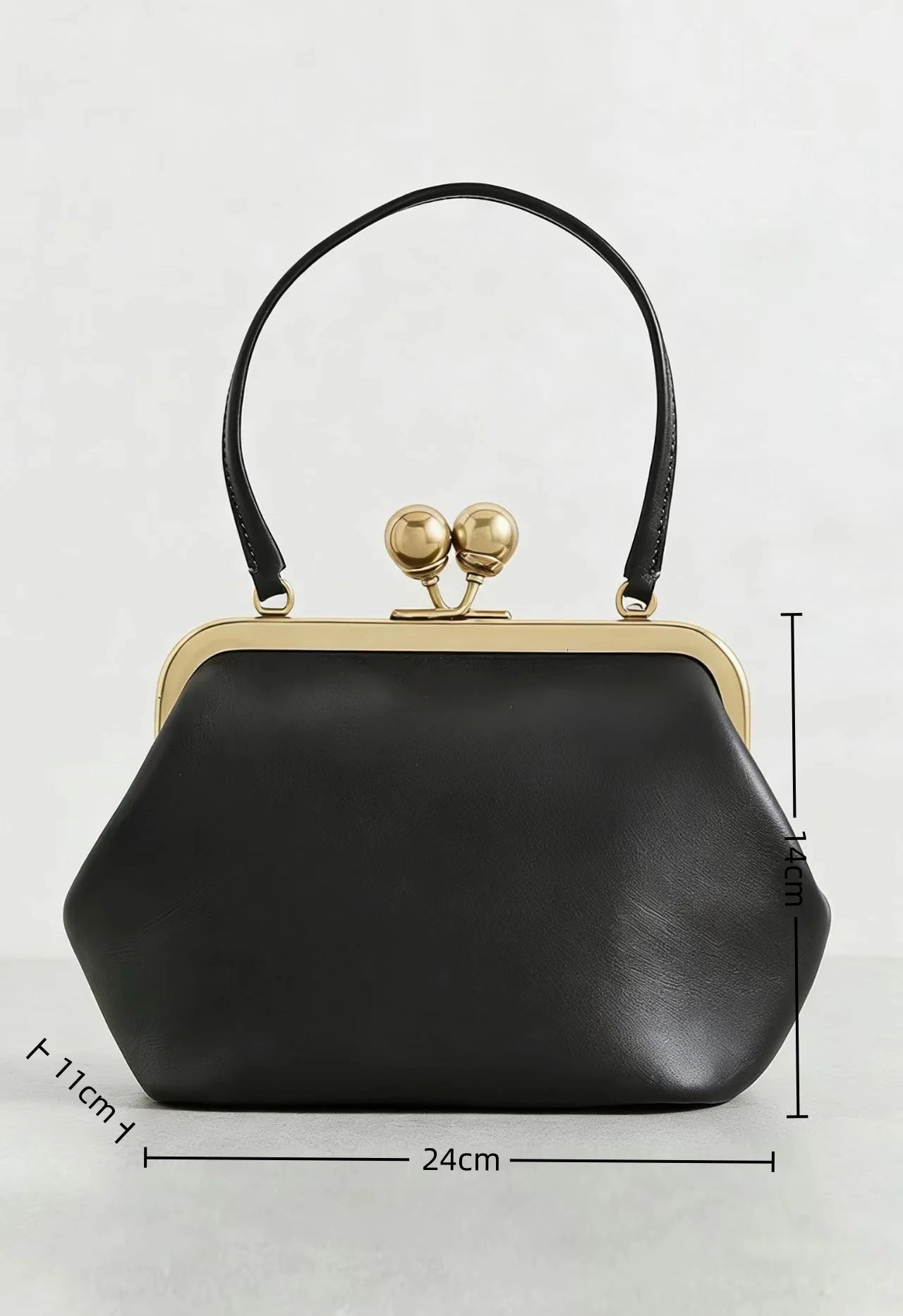 DONGSUO Women Kisslock Frame Bag Oversized Design Under-the-Arm Pouch Clutch Purse Evening Dinner Party Bag 2026 Shoulder Bag