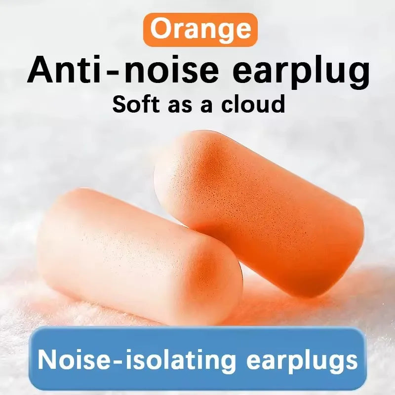 20/50/100Pairs Noise Cancelling EarPlugs Double Soundproof Earplugs Soft Material Fit Ear Shape Travel Sleep School Study